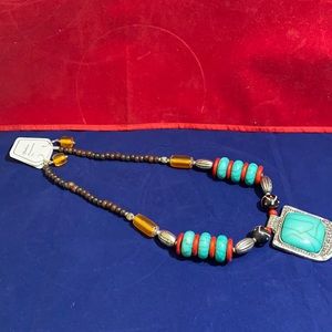 Large turquoise  necklace